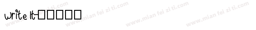 write lt字体转换